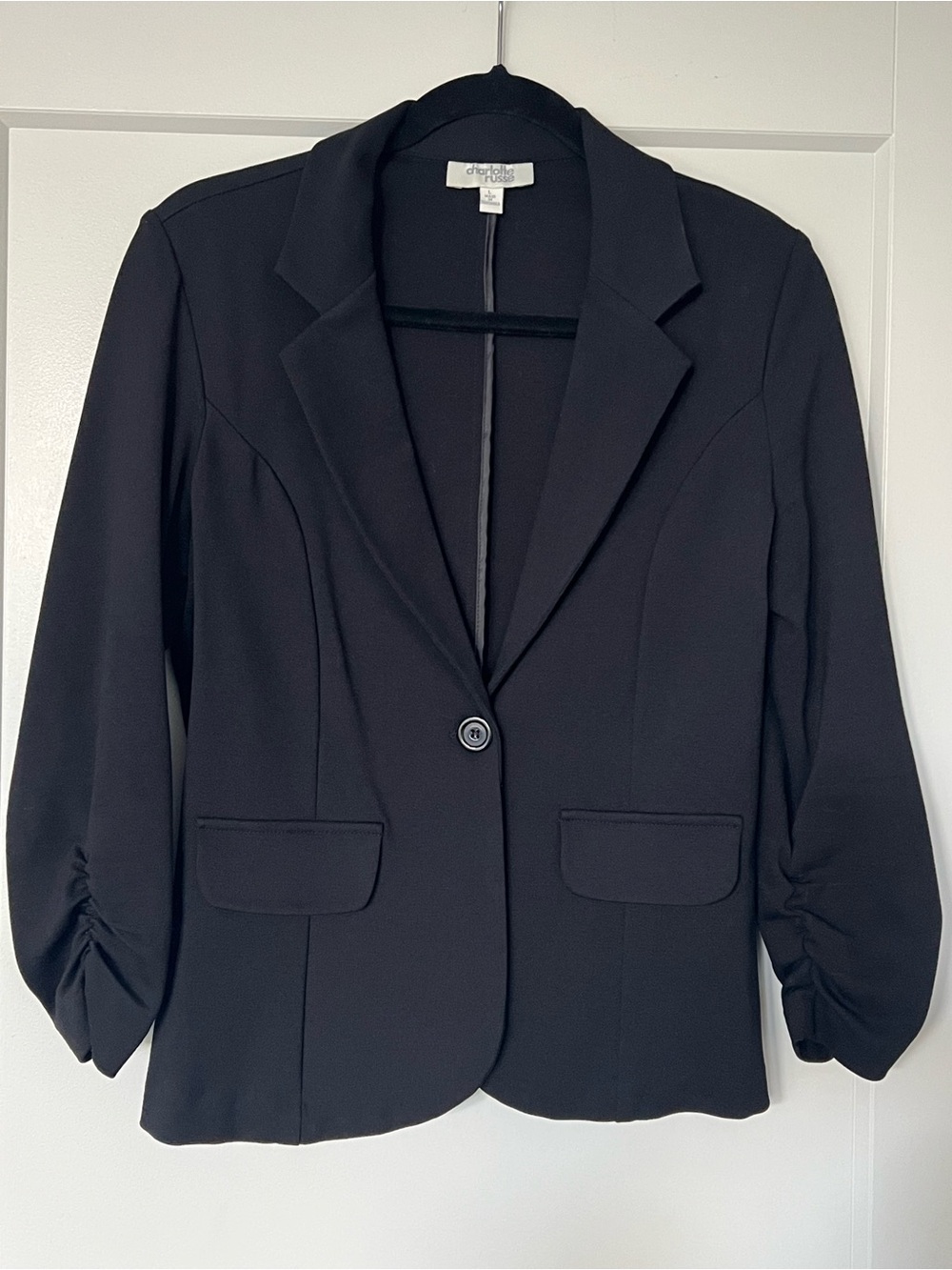 Black Single-Button Blazer